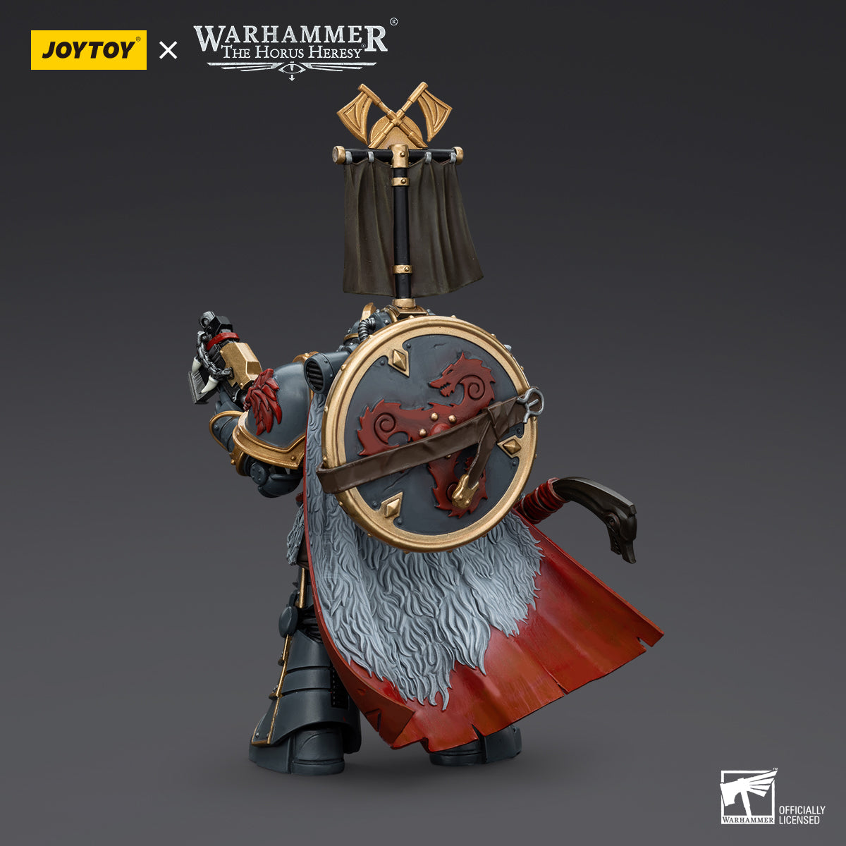 Space Wolves Legion Praetor with Power Axe and Combat Shield