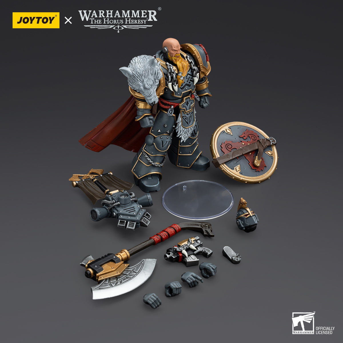 Space Wolves Legion Praetor with Power Axe and Combat Shield