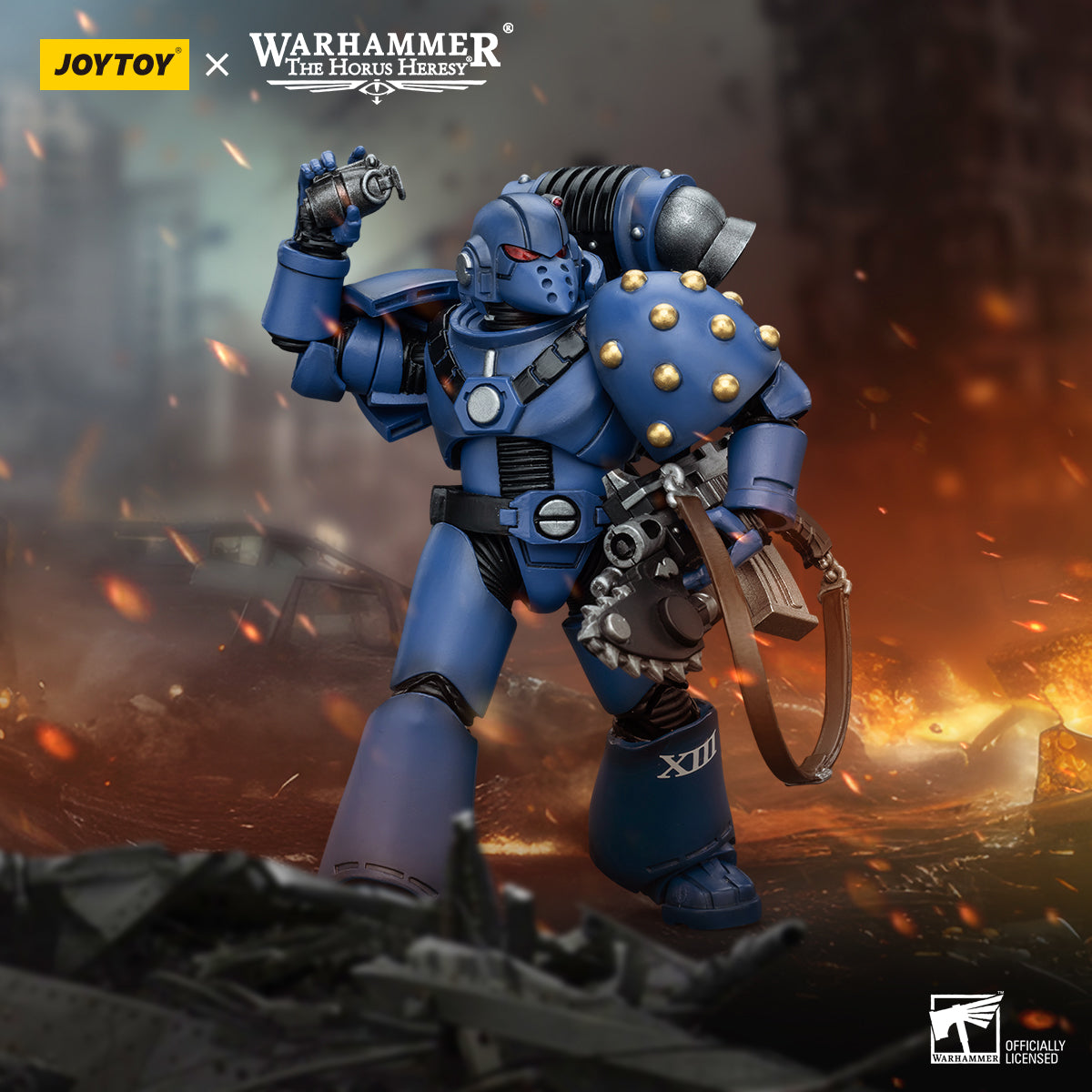 Ultramarines MK VI Tactical Squad Legionary with Bolter& Chainblade